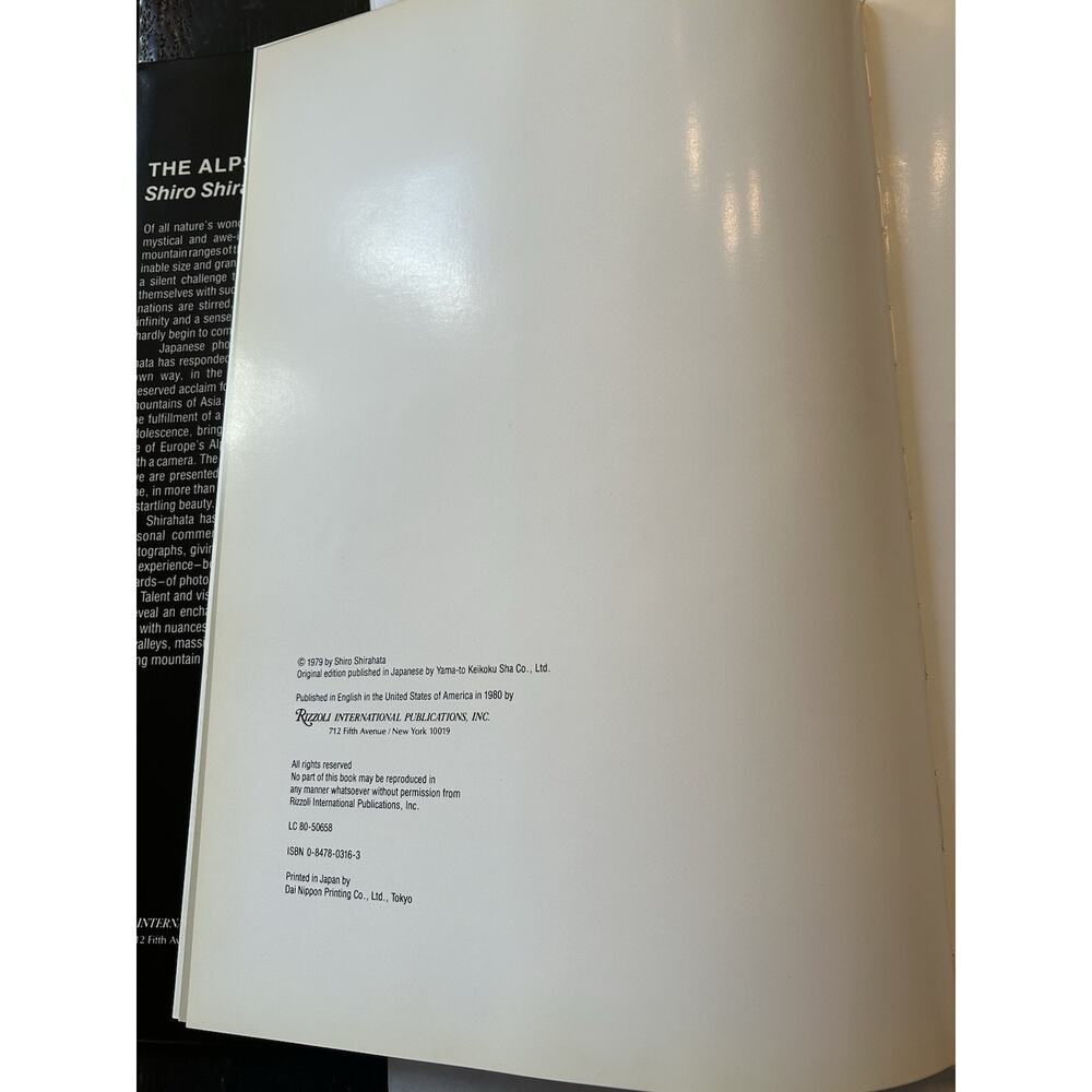 The Alps Shiro Shirahata Hardcover Vintage 1980 Photography Coffee Table Book - Picture 8 of 11